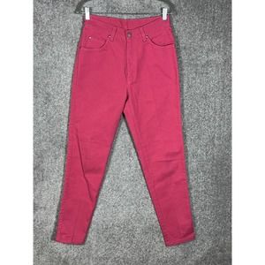 Vintage Levis 573 Native Blue Jeans Womens Juniors Size 11 Bright Pink‎ USA Made